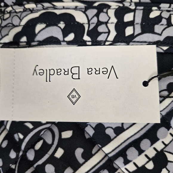 Vera Bradley Iconic Vera Tote Bag Deep Night Paisley Neutral - Picture 6 of 11